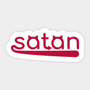 Satan Red Sticker